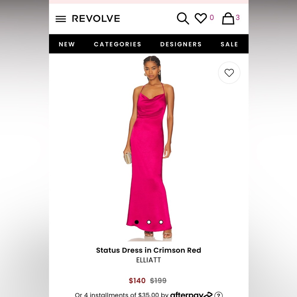 Elliatt x Revolve Status Dress in Crimson Red